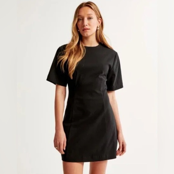 NWT A&F Stretch Tee Mini Dress l LP - Picture 1 of 6
